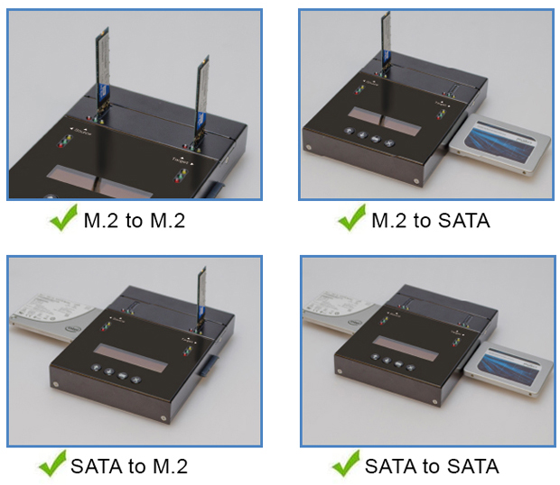 M.2
PCIe NVMe duplication SATA SSD interface types