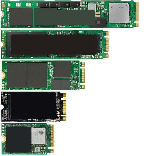 M.2 PCIe NVMe drive sizes 2230 2242
2260 2280 22110 3030 3042 3060 3080