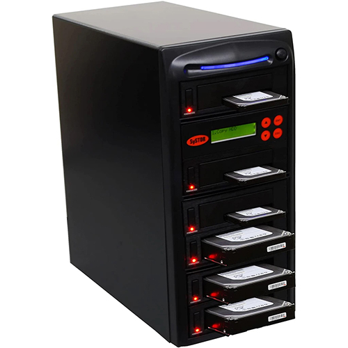  Systor 1 to 5 M.2 NVMe/SATA Duplicator - 24GB/Min - Standalone  Copier & Eraser/Sanitizer for Multiple PCIe M2, 2.5 Inch HDD Hard Disk & SSD  Solid State Drives (SYSNVME-HC405) : Everything
