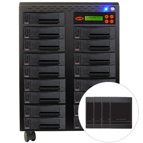 Systor 1 to 5 SATA 600MB/S HDD SSD Duplicator/Sanitizer - 3.5